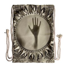 Mirror-mirror-of-souls-magic-mirror Drawstring Bag (large) by Sudhe