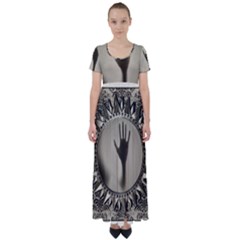 Mirror-mirror-of-souls-magic-mirror High Waist Short Sleeve Maxi Dress by Sudhe