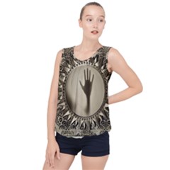 Mirror-mirror-of-souls-magic-mirror Bubble Hem Chiffon Tank Top by Sudhe