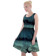 Industry-setting-world-urban Knee Length Skater Dress by Sudhe