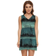 Industry-setting-world-urban Tiered Sleeveless Mini Dress