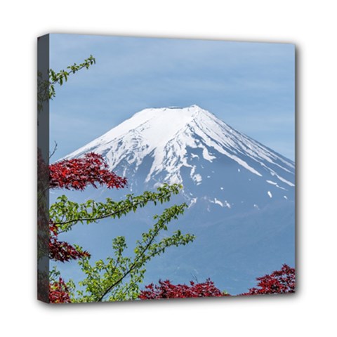 Mountain-mount-landscape-japanese Mini Canvas 8  X 8  (stretched) by Sudhe