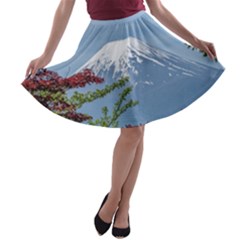 Mountain-mount-landscape-japanese A-line Skater Skirt