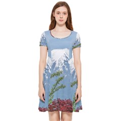 Mountain-mount-landscape-japanese Inside Out Cap Sleeve Dress