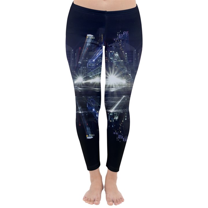 Cityscape-light-zoom-city-urban Classic Winter Leggings