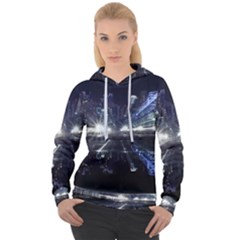 Cityscape-light-zoom-city-urban Women s Overhead Hoodie