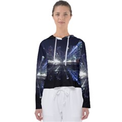 Cityscape-light-zoom-city-urban Women s Slouchy Sweat by Sudhe