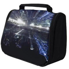 Cityscape-light-zoom-city-urban Full Print Travel Pouch (big) by Sudhe