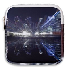 Cityscape-light-zoom-city-urban Mini Square Pouch by Sudhe