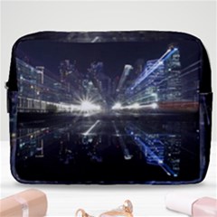 Cityscape-light-zoom-city-urban Make Up Pouch (large) by Sudhe