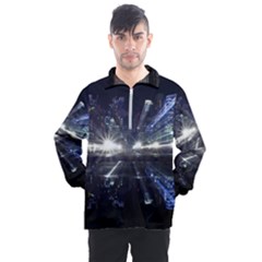 Cityscape-light-zoom-city-urban Men s Half Zip Pullover by Sudhe