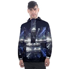 Cityscape-light-zoom-city-urban Men s Front Pocket Pullover Windbreaker