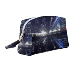 Cityscape-light-zoom-city-urban Wristlet Pouch Bag (medium) by Sudhe