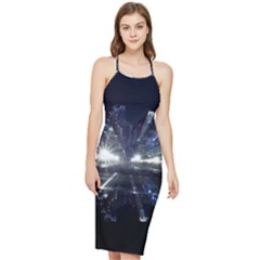 Cityscape-light-zoom-city-urban Bodycon Cross Back Summer Dress