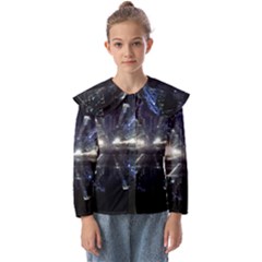 Cityscape-light-zoom-city-urban Kids  Peter Pan Collar Blouse by Sudhe