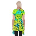 Chrysanthemums Short Sleeve Side Drop Tunic View2