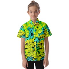 Chrysanthemums Kids  Short Sleeve Shirt