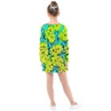 Chrysanthemums Kids  Long Sleeve Dress View2