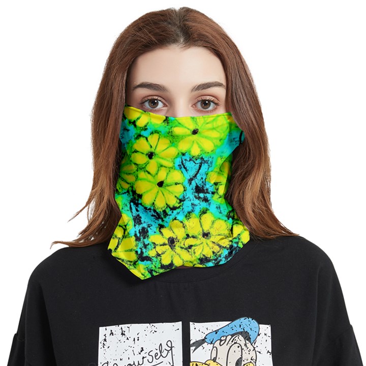 Chrysanthemums Face Covering Bandana (Two Sides)