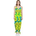 Chrysanthemums Sleeveless Tie Ankle Jumpsuit View1