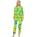 Chrysanthemums Womens  Long Sleeve Pocket Pajamas Set View1