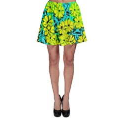 Chrysanthemums Skater Skirt