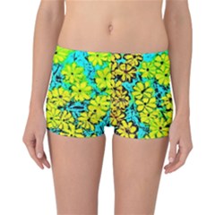 Chrysanthemums Reversible Boyleg Bikini Bottoms