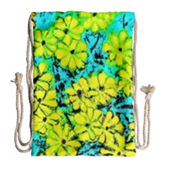 Chrysanthemums Drawstring Bag (large) by Hostory