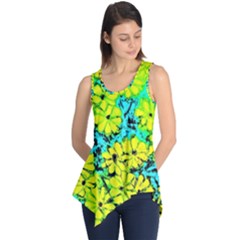 Chrysanthemums Sleeveless Tunic by Hostory