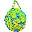 Chrysanthemums Giant Round Zipper Tote View2