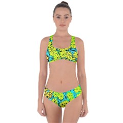 Chrysanthemums Criss Cross Bikini Set by Hostory