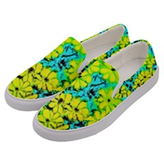 Chrysanthemums Men s Canvas Slip Ons by Hostory