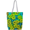 Chrysanthemums Full Print Rope Handle Tote (Small) View1