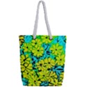 Chrysanthemums Full Print Rope Handle Tote (Small) View2