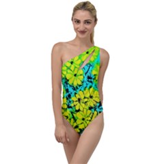 Chrysanthemums To One Side Swimsuit