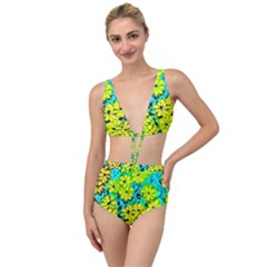 Chrysanthemums Tied Up Two Piece Swimsuit