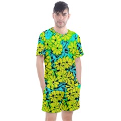 Chrysanthemums Men s Mesh Tee And Shorts Set