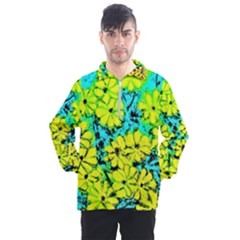 Chrysanthemums Men s Half Zip Pullover by Hostory