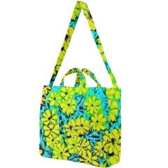 Chrysanthemums Square Shoulder Tote Bag by Hostory