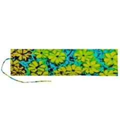 Chrysanthemums Roll Up Canvas Pencil Holder (l) by Hostory