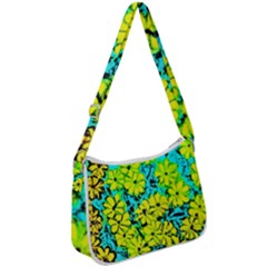 Chrysanthemums Zip Up Shoulder Bag by Hostory