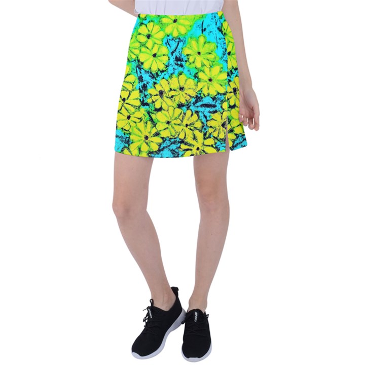 Chrysanthemums Tennis Skirt