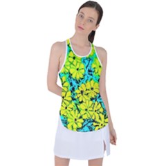 Chrysanthemums Racer Back Mesh Tank Top by Hostory