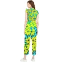 Chrysanthemums Women s Frill Top Jumpsuit View2