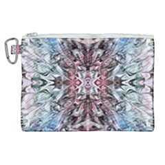 Abstract Waves  Canvas Cosmetic Bag (xl) by kaleidomarblingart