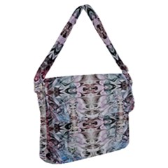 Abstract Waves Iii Buckle Messenger Bag by kaleidomarblingart