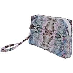 Abstract Waves Iii Wristlet Pouch Bag (small) by kaleidomarblingart