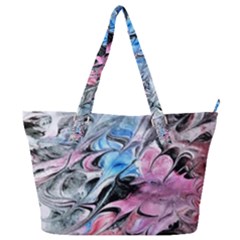 Abstract Waves Module Full Print Shoulder Bag by kaleidomarblingart