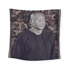 No Face Hanged Creepy Poster Square Tapestry (small) by dflcprintsclothing