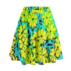 Chrysanthemums High Waist Skirt by Hostory